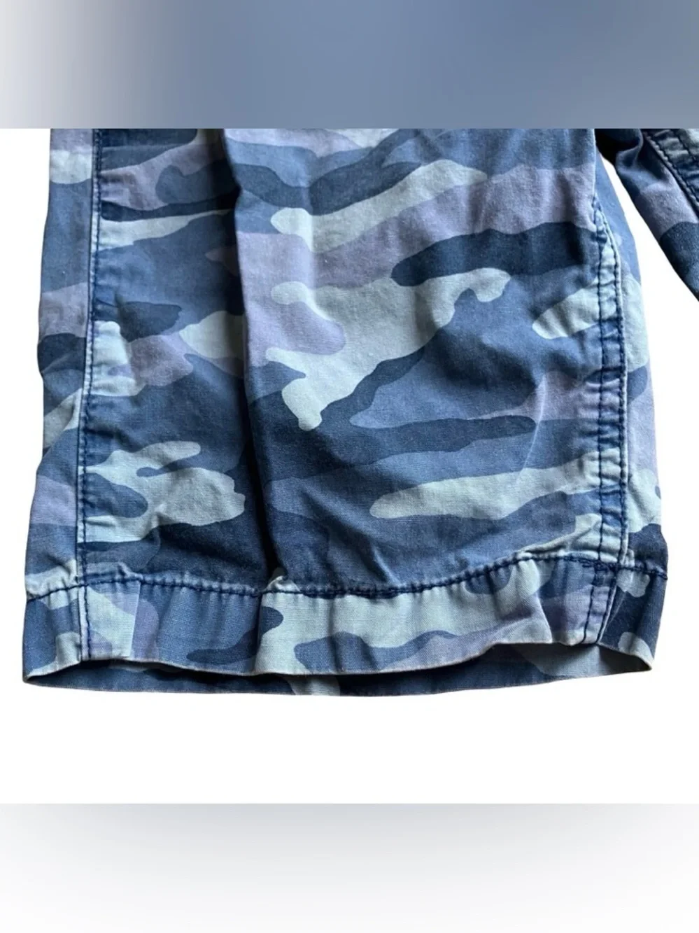 Boys Camouflage Blue Urban Shorts Sz 10 Pockets Stretch Children’s Place Summer